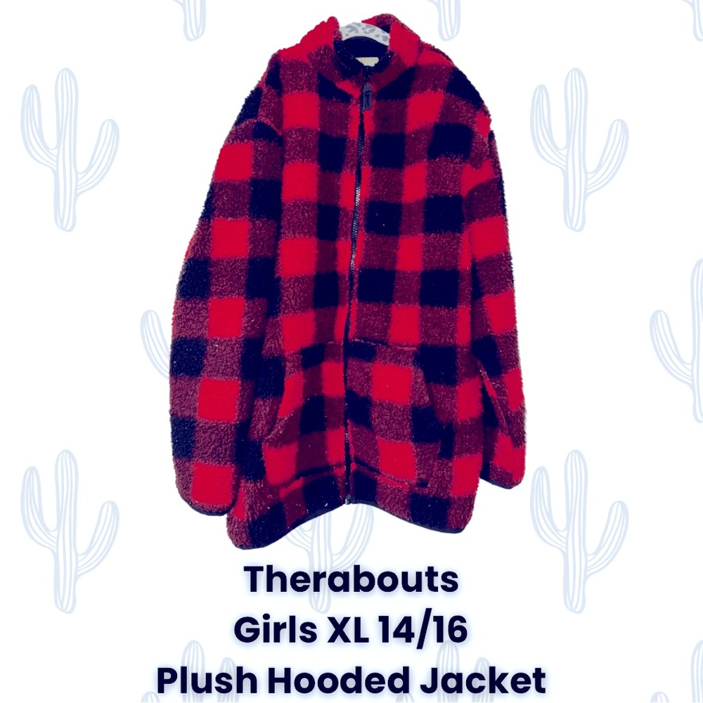 Therabouts Plush hooded jacket 
Girls XL